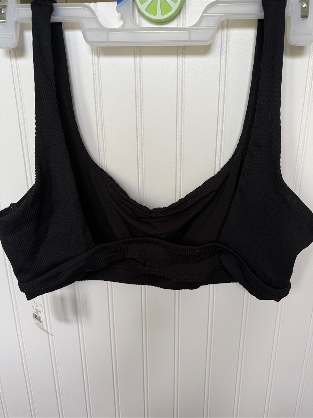 aerie Black Ribbed Scoop Bralette - Picture 3 of 3